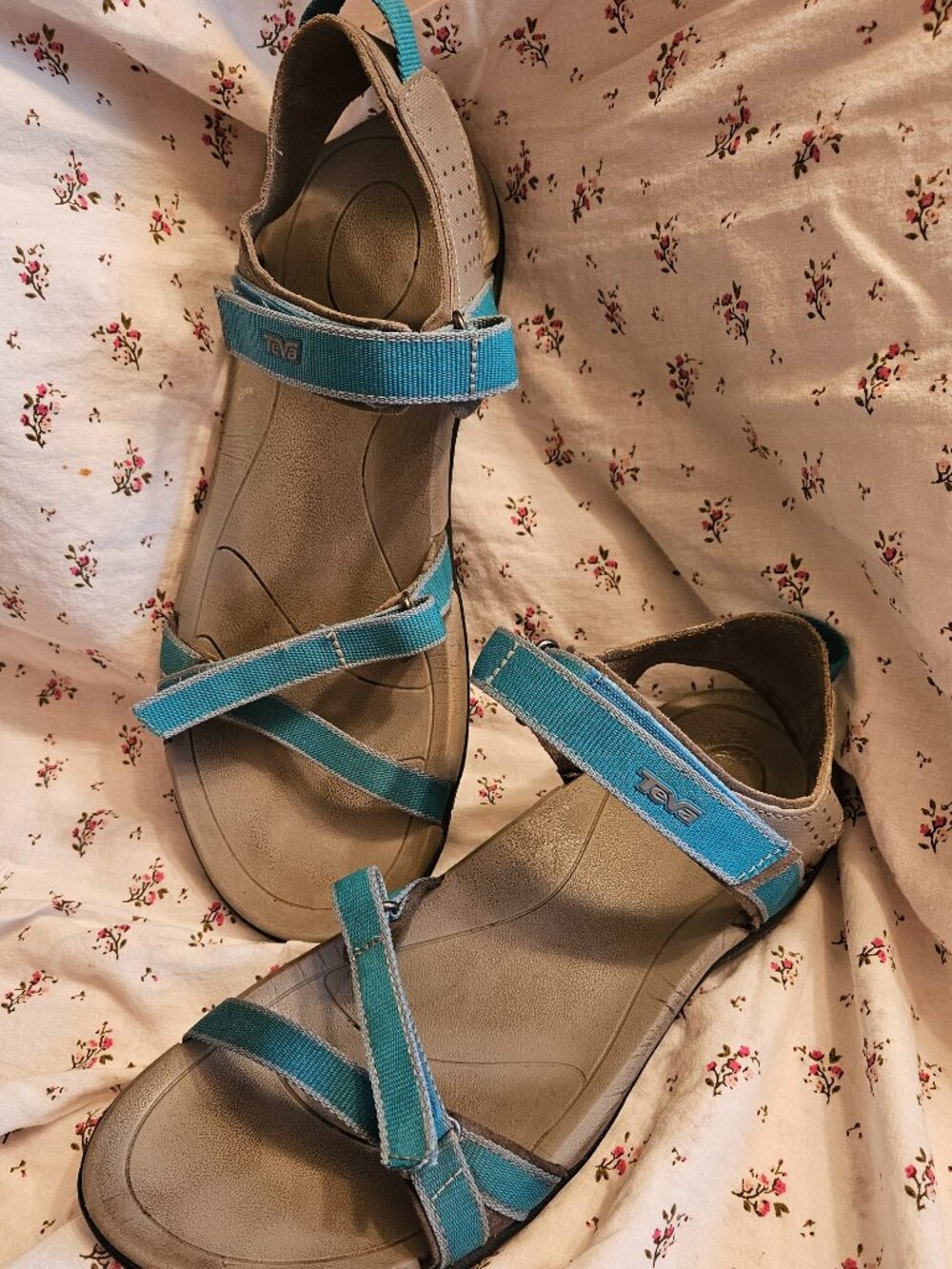 Teva Verra women's size 8 sandal in teal and grey